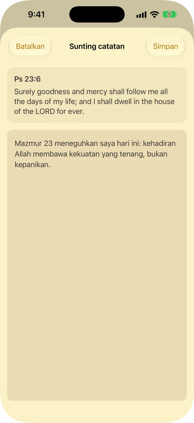 Catatan dan sorotan