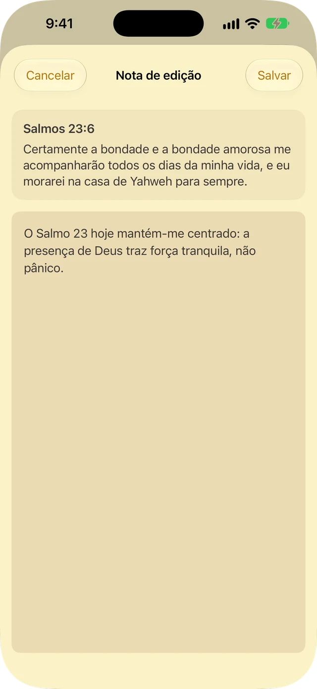 Notas e realces