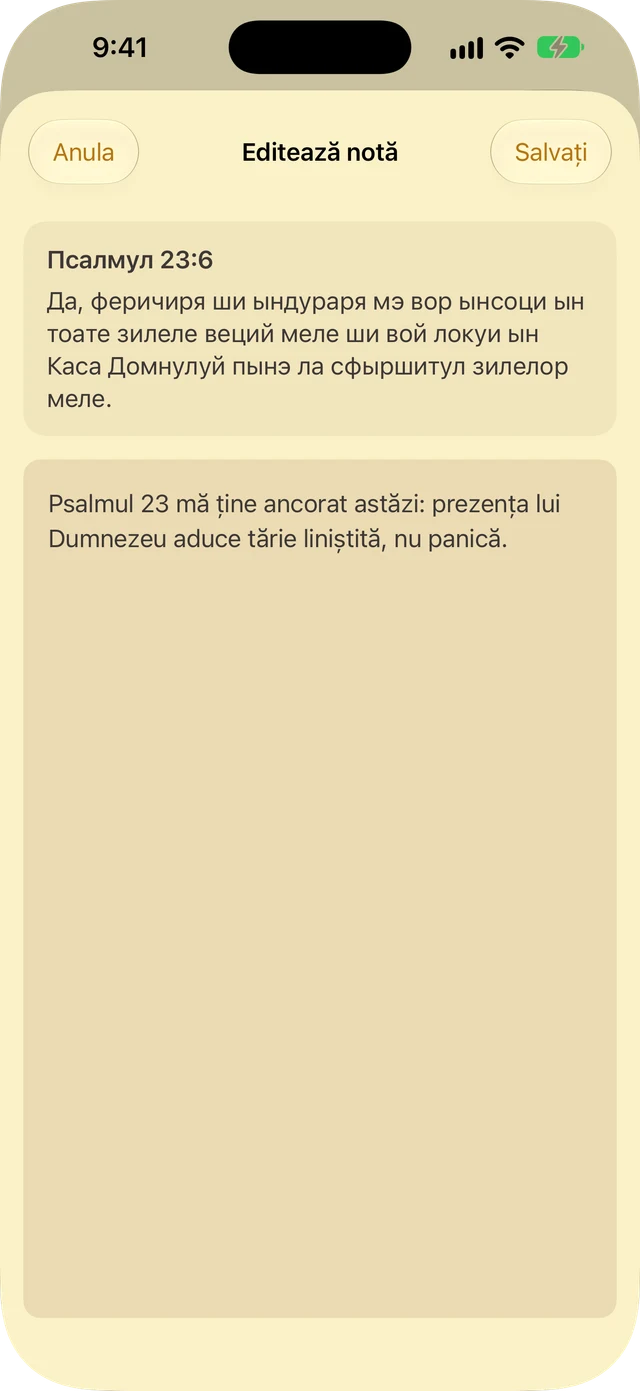 Note și evidențieri