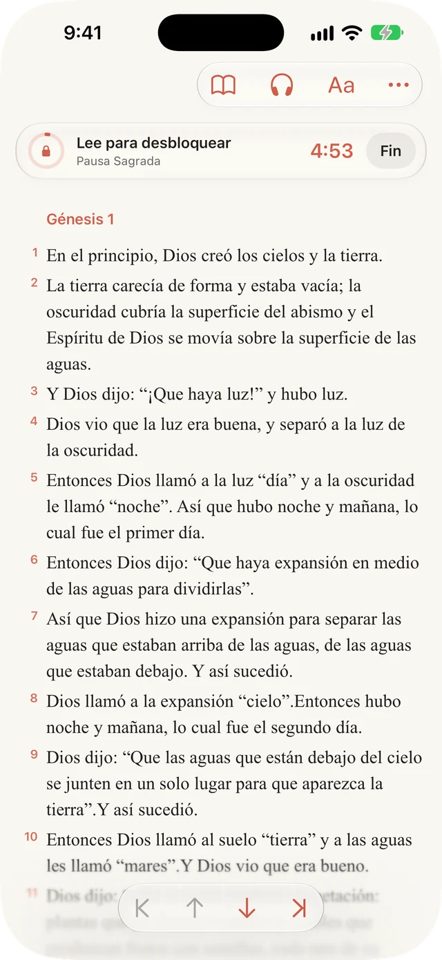 Bloquea distracciones mientras lees.