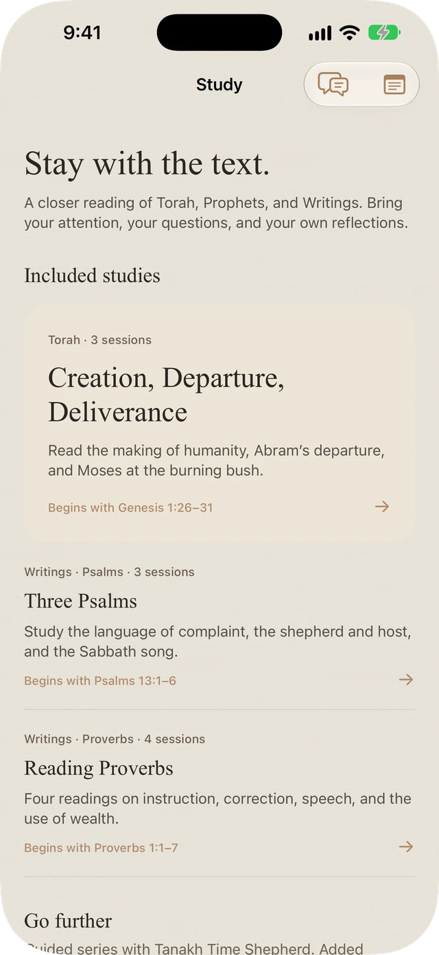 Tanakh Time’s included Torah, Psalms, and Proverbs studies